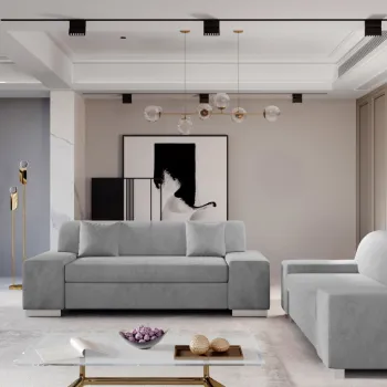 Set canapea Porto 2 locuri + canapea Porto 3 locuri Monolith 84 imagine