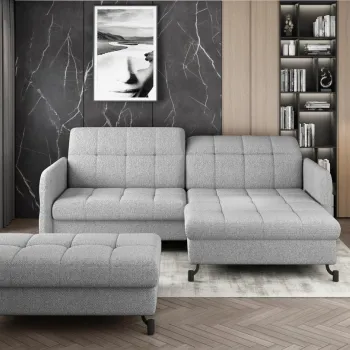 Set coltar Lorelle pe stanga + taburet Lorelle Grande 81 imagine