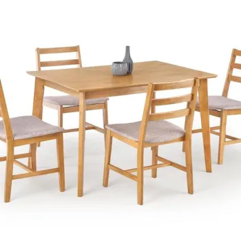 Set masa Cordoba + 4 scaune stejar deschis imagine