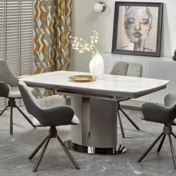 Set masa extensibila Dancan L160-220 cm + 4 scaune K494 gri imagine