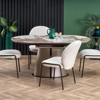 Set masa extensibila Robinson + 4 scaune K507 crem imagine