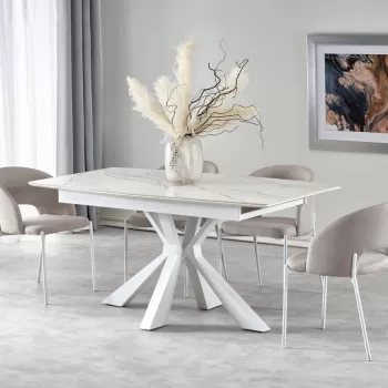 Set masa extensibila Vivaldi L160-200 cm + 4 scaune K486 bej imagine