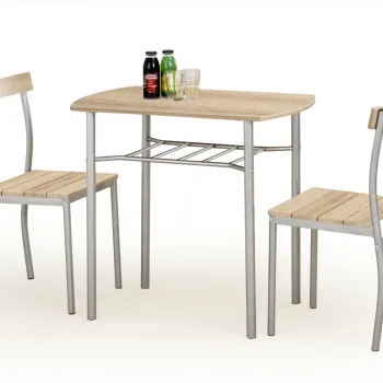 Set masa Lance + 2 scaune stejar sonoma imagine