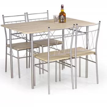 Set masa MDF + 4 scaune Faust imagine