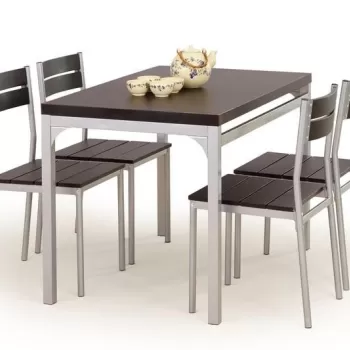 Set masa MDF + 4 scaune Malcolm wenge imagine