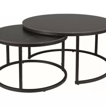 Set mese de cafea Ferrante D - negru + negru imagine