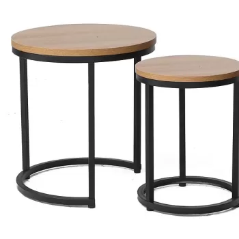 Set mese de cafea Hola - stejar/negru imagine