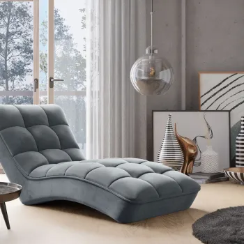 Sezlong relaxare Loren Velvetmat 4 imagine