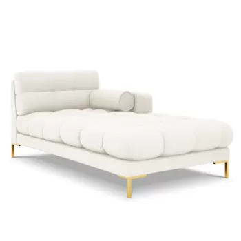 Sezlong tapitat Bali picioare gold - L185 x l102 x h75 imagine