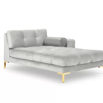 Sezlong tapitat Bali velvet/picioare gold - L185 x l102 x h75 imagine