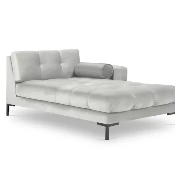 Sezlong tapitat Bali velvet/picioare negre - L185 x l102 x h75 imagine