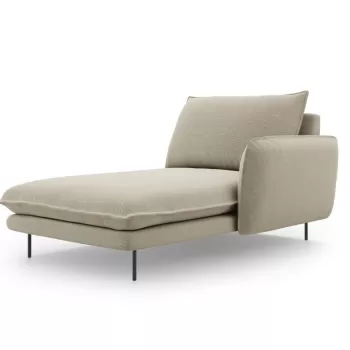 Sezlong tapitat Vienna picioare negre - L170 x l110 x h95 imagine