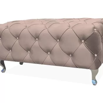 Taburet Hestia velvet bej Blu28 imagine