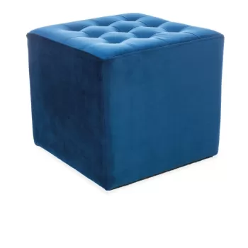 Taburet Lori Velvet Bleumarin 86 - 39x39x34 lxLxh cm imagine