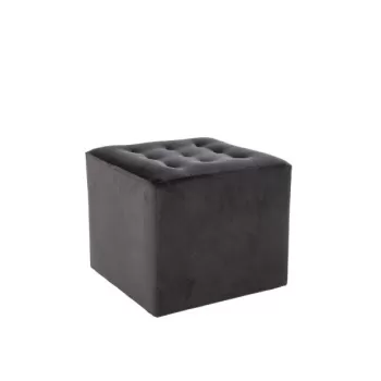 Taburet Lori Velvet Negru 19 - l39 x L39x h34 cm imagine