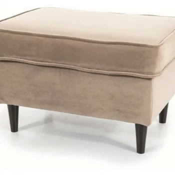 Taburet Ron velvet bej inchis/wenge Blu40 imagine