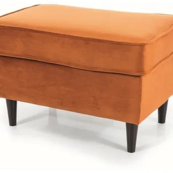 Taburet Ron velvet cinnamon/wenge Blu4215 imagine