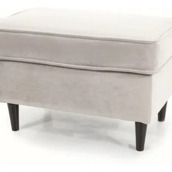 Taburet Ron velvet gri deschis/wenge Blu03 imagine