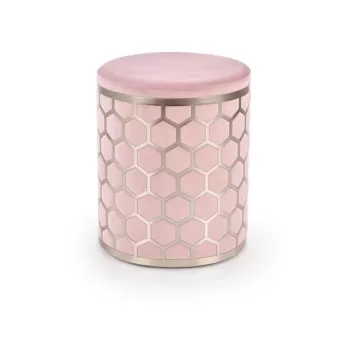 Taburet tapitat Aqua roz deschis - H44 cm imagine