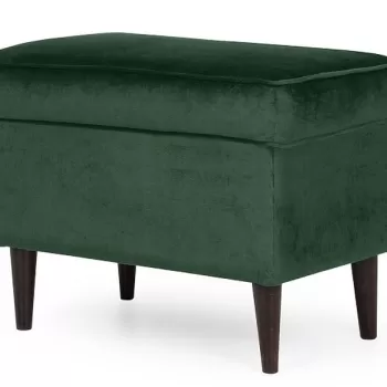 Taburet tapitat Ron velvet verde Blu78 imagine