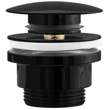 Ventil lavoar click-clack universal negru metalic imagine