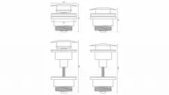 Ventil lavoar Click-Clack universal negru periat imagine