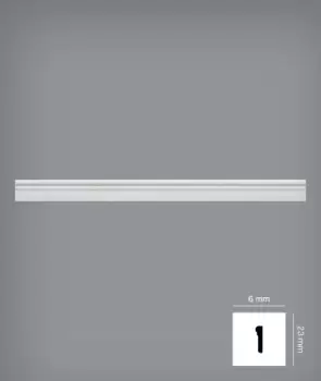 Bagheta decorativa 23 x 6 mm | PP23BN imagine