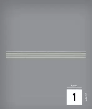 Bagheta decorativa 23 x 6 mm | PP23GC imagine