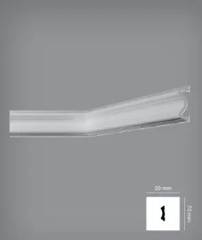 Bagheta decorativa 70 x 20 mm | A70W imagine