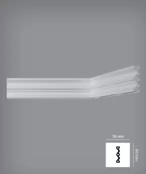 Bagheta decorativa 90 x 18 mm | A90P imagine