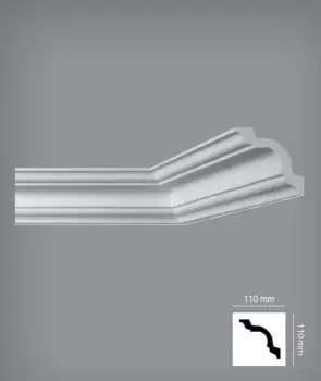 Cornisa decorativa 110 x 110 mm | I790 imagine