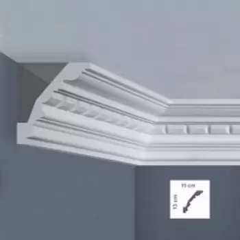 Cornisa decorativa 110 x 130 mm - 1.25 m | EC5L imagine
