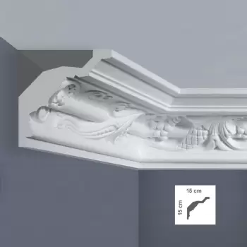 Cornisa decorativa 150 x 150 mm - 1.25 m | EF7L imagine