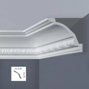 Cornisa decorativa 155 x 160 mm - 1.25 m | EC9L imagine