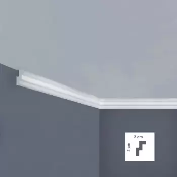 Cornisa decorativa 20 x 30 mm | I717 imagine