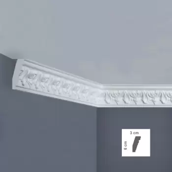 Cornisa decorativa 30 x 60 mm - 1.25 m | EZ8L imagine