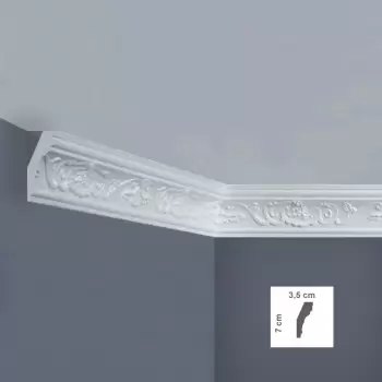 Cornisa decorativa 35 x 70 mm - 1.25 m | EZ9L imagine