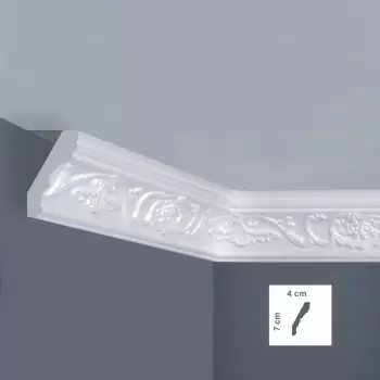 Cornisa decorativa 40 x 70 mm | X80 imagine