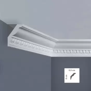 Cornisa decorativa 65 x 80 mm - 1.25 m | EP5L imagine