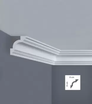 Cornisa decorativa 80 x 80 mm | I780 imagine