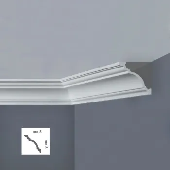 Cornisa decorativa 80 x 80 mm | L8080 imagine