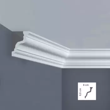 Cornisa decorativa 80 x 85 mm | I763 imagine