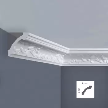 Cornisa decorativa 90 x 90 mm - 1.25 m | EC4L imagine