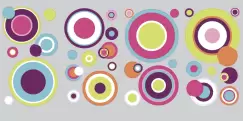 Sticker decorativ CRAZY DOTS | 4 colite de 25,4 cm x 45,7 cm imagine
