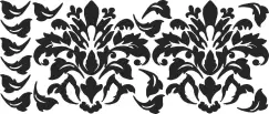 Sticker decorativ DAMASK | 41,9 cm x 41,9 cm imagine