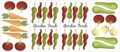 Sticker decorativ GARDEN FRESH | 4 colite de 25,4 cm x 45,7 cm imagine