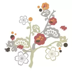 Sticker decorativ GARDEN of PARADISE | 76,2 cm x 81,9 cm imagine