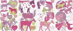 Sticker decorativ HORSE CRAZY | 4 colite de 25,4 cm x 45,7 cm imagine