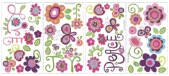 Sticker decorativ LOVE, JOY, PEACE | 4 colite de 25,4 cm x 45,7 cm imagine