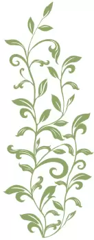 Stickere decorative LEAF SCROLL | 1 colita de 45,7 cm x 101,6 cm imagine